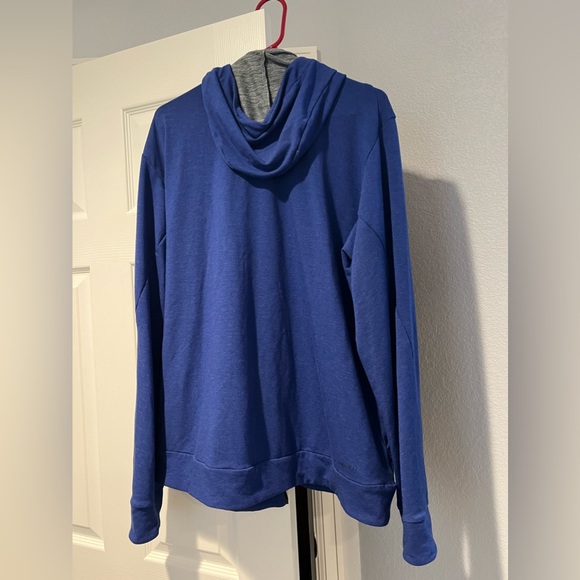 Nike men’s XL FULL ZIP DRY FIT JACKET HOODIE LIKE NEW BLUE - Picture 2 of 3